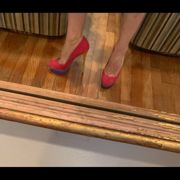 Brian Atwood Colorblock Heels 👠. Size 7 - Picture 4 of 10